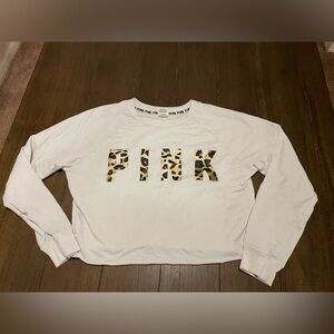 Victorias Secret Pink Crop Sweatshirt